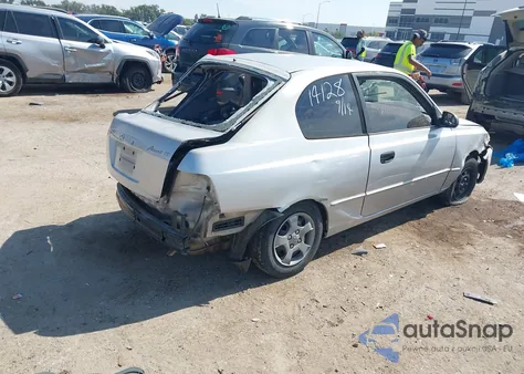 2002 Hyundai Accent Gs из США, поврежденный, VIN KMHCG35C32U179011